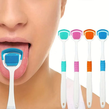 Tongue Cleaner Scraper – Soft Silicone Tongue Cleaner | Oral Care Tool for Bad Breath, Bacteria Removal & Fresh Breath JZCosmetics.com