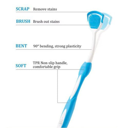 Tongue Cleaner Scraper – Soft Silicone Tongue Cleaner | Oral Care Tool for Bad Breath, Bacteria Removal & Fresh Breath JZCosmetics.com