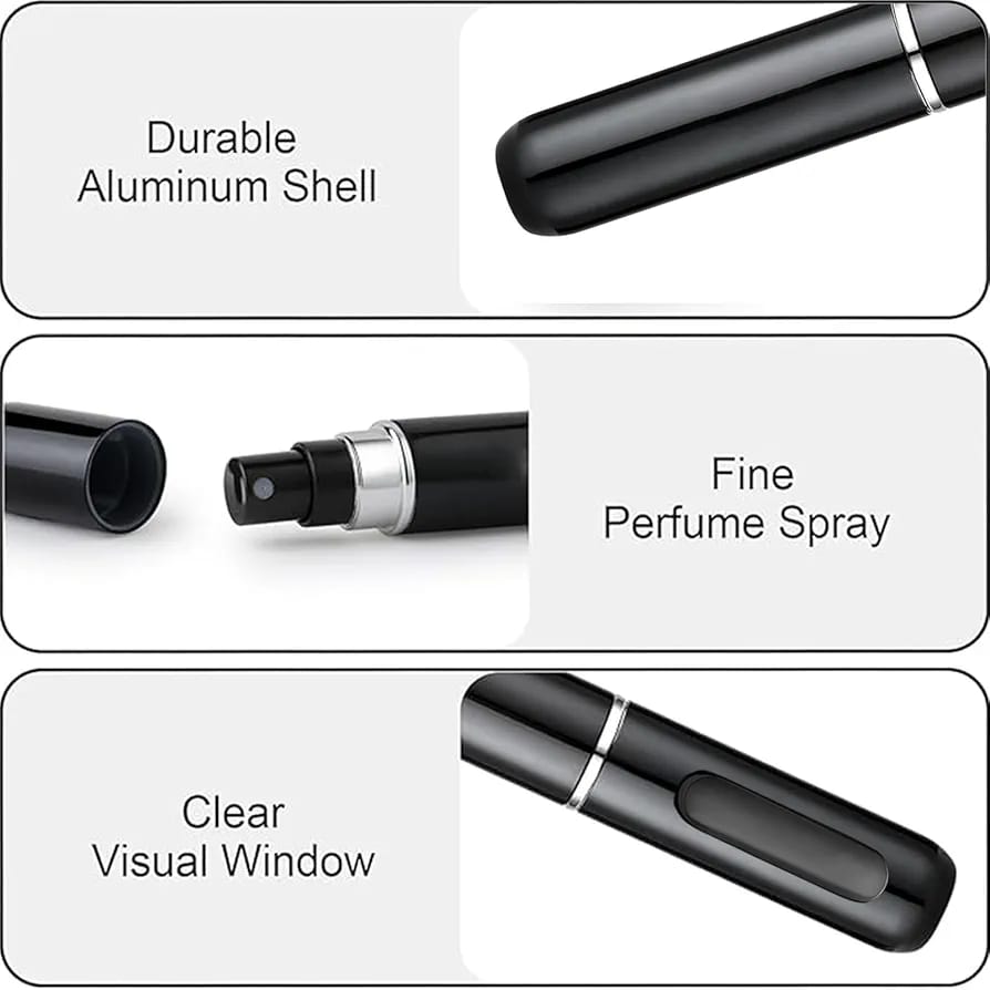 Travel Refillable Perfume Atomizer – Mini Portable Spray Bottle JZCosmetics.com