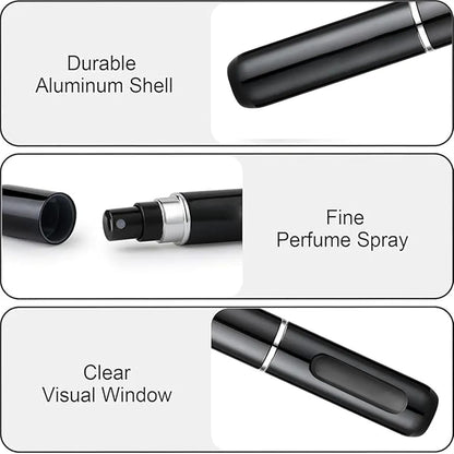 Travel Refillable Perfume Atomizer – Mini Portable Spray Bottle JZCosmetics.com
