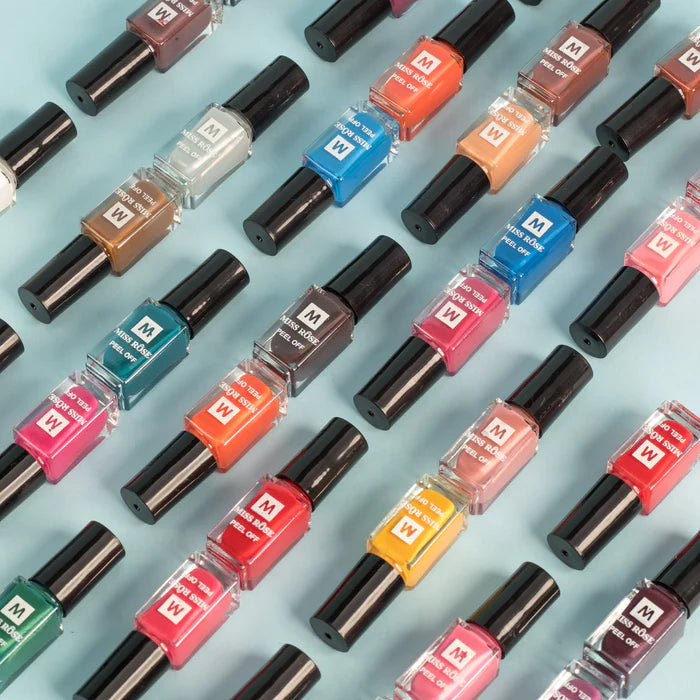 Miss Rose Pack of 36 Peel Off Nail Polishes – Beautiful Color Collection JZCosmetics.com
