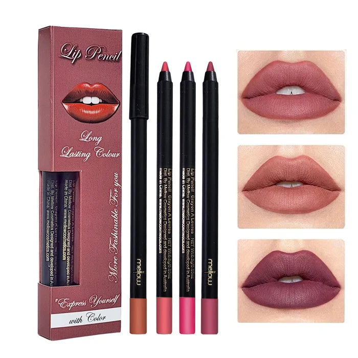 Kylie 4pcs Lipstick & Lip Liner Set