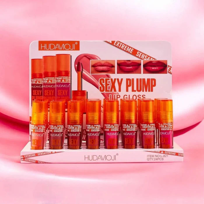 Hudamoji Sexy Plump Lip Gloss – Hydrating Shine & Fuller Look