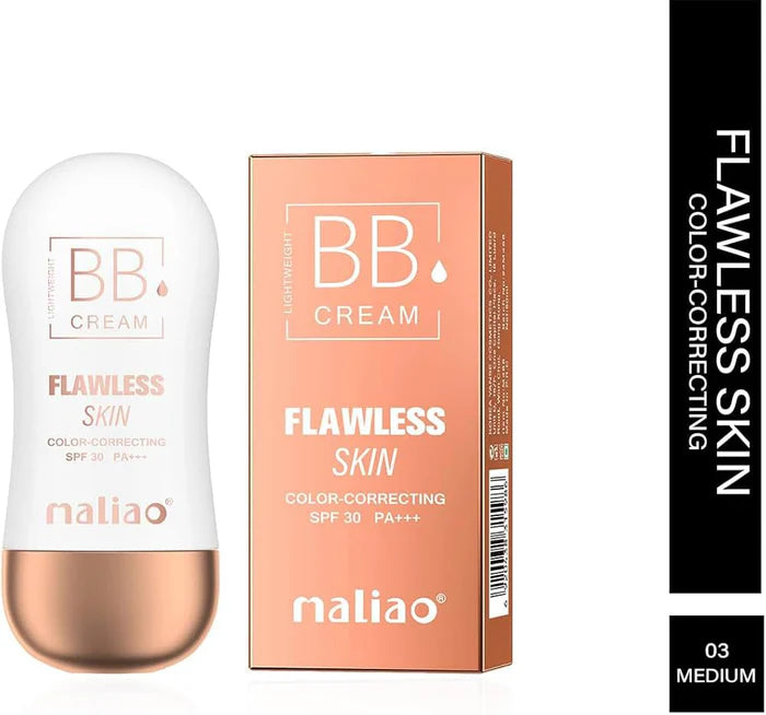 Maliao BB Cream Flawless Skin Color Correcting SPF 30 JZ Cosmetics