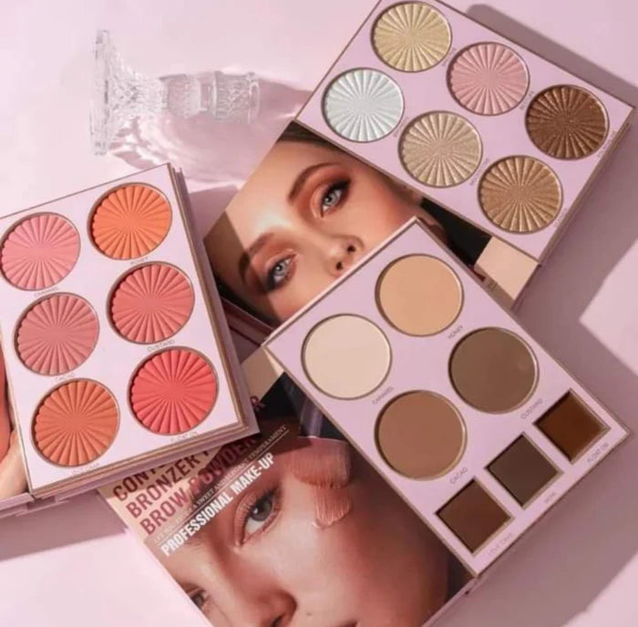 HUDAMOJI 5 Pages All-In-One Make-Up Book Palette