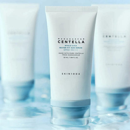 Centella Hyalu-Cica Water-Fit Sun Serum SPF50+ PA++++ | Lightweight Hydrating Korean Sunscreen | Non-Greasy & Sensitive Skin Friendly | 50ml JZ Cosmetics