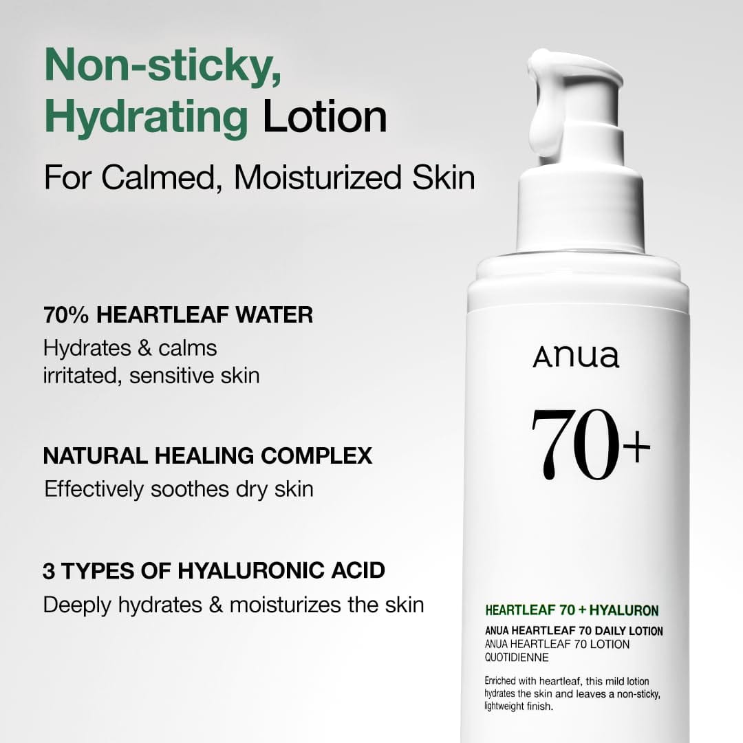 Anua Heartleaf Daily Lotion 200ml – Soothing Hydrating Lightweight Face Moisturizer | Made in Korea JZCosmetics.com