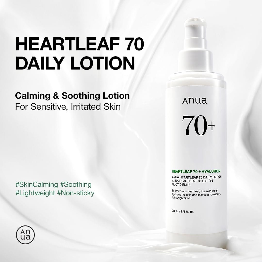Anua Heartleaf Daily Lotion 200ml – Soothing Hydrating Lightweight Face Moisturizer | Made in Korea JZCosmetics.com
