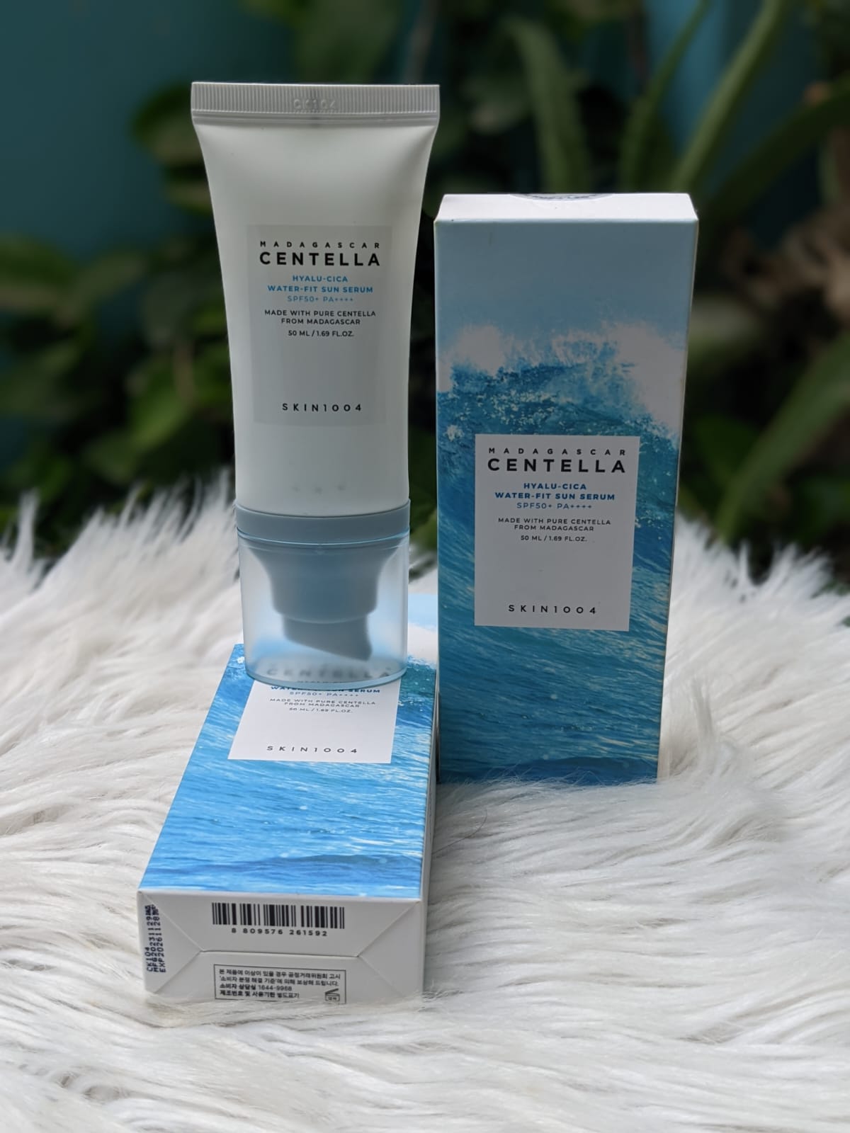Centella Hyalu-Cica Water-Fit Sun Serum SPF50+ PA++++ | Lightweight Hydrating Korean Sunscreen | Non-Greasy & Sensitive Skin Friendly | 50ml JZ Cosmetics