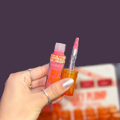 Hudamoji Sexy Plump Lip Gloss – Hydrating Shine & Fuller Look