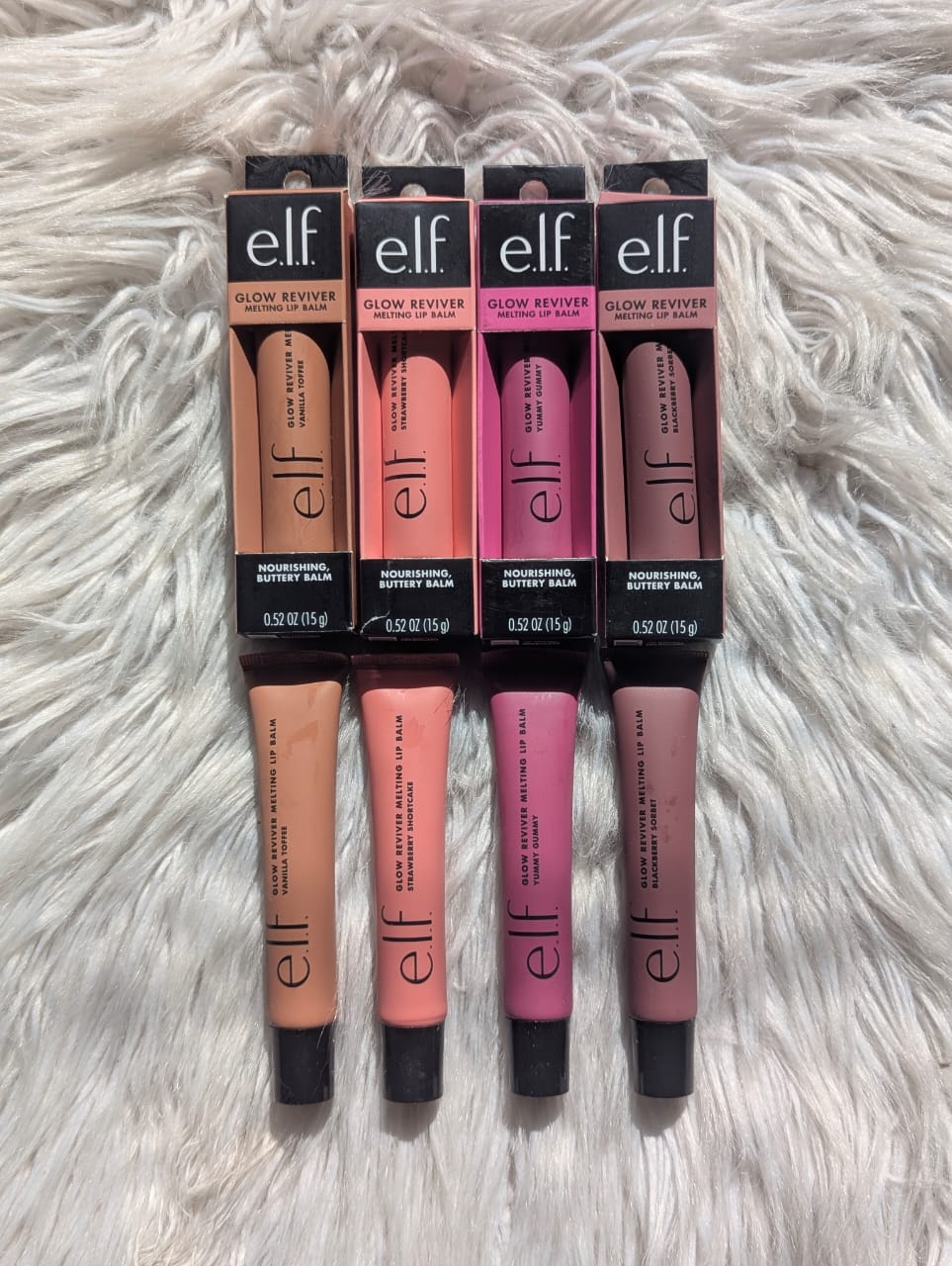 e.l.f Glow Reviver Melting Lip Balm 4 Pcs Set (15g Each) JZCosmetics.com