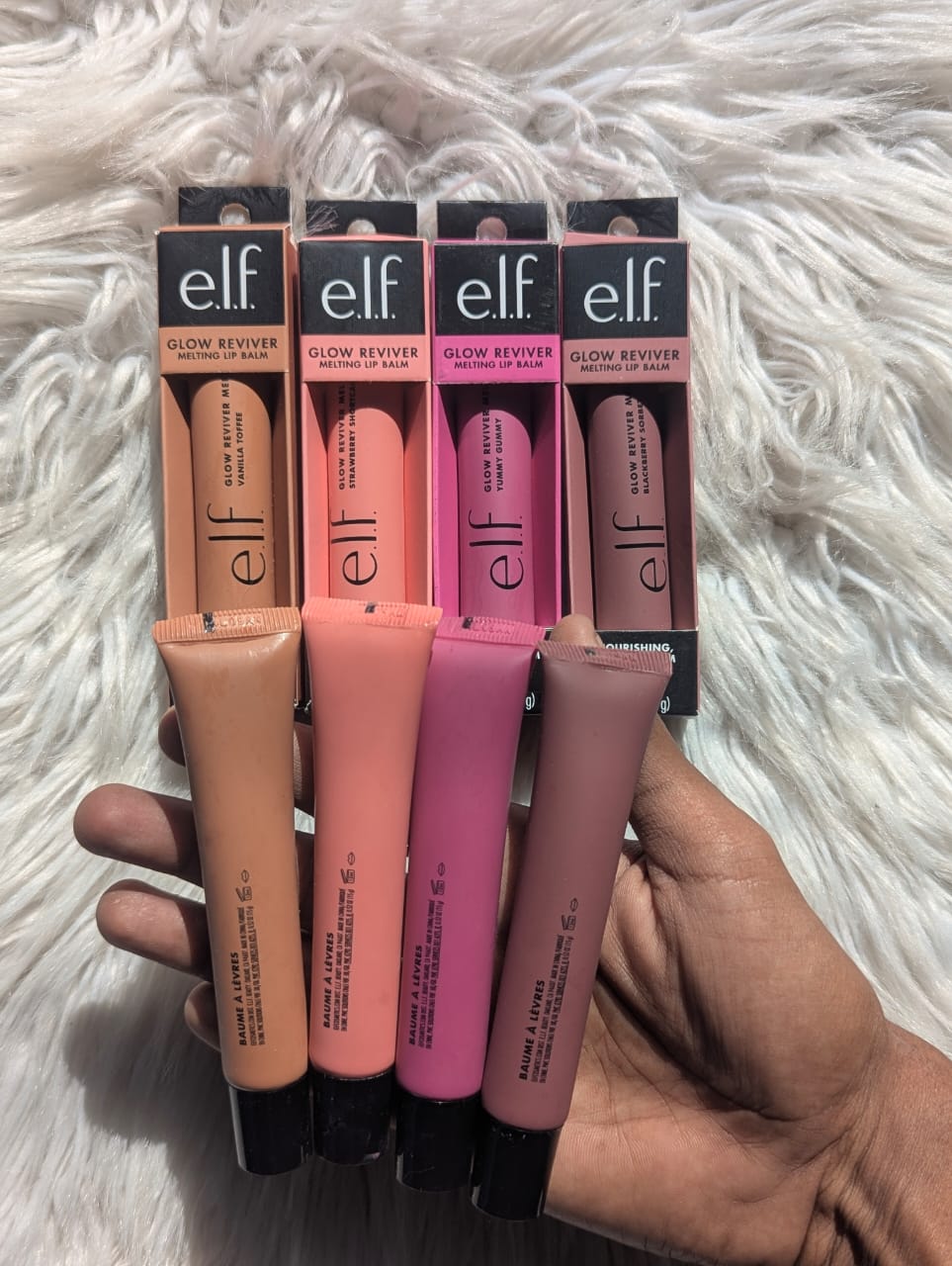 e.l.f Glow Reviver Melting Lip Balm 4 Pcs Set (15g Each) JZCosmetics.com