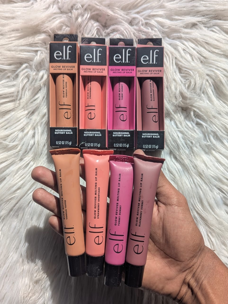 e.l.f Glow Reviver Melting Lip Balm 4 Pcs Set (15g Each) JZCosmetics.com