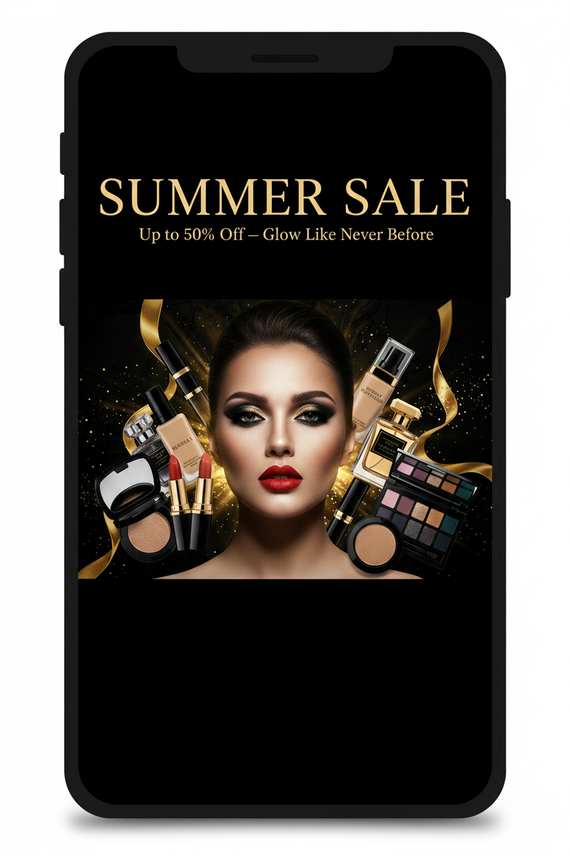 JZ Cosmetics Mobile Banner