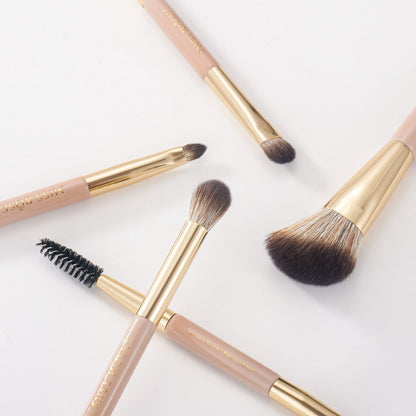Miss Rose 8 Pcs Makeup Brush Set – Soft Bristles Face & Eye Brush Kit JZCosmetics.com