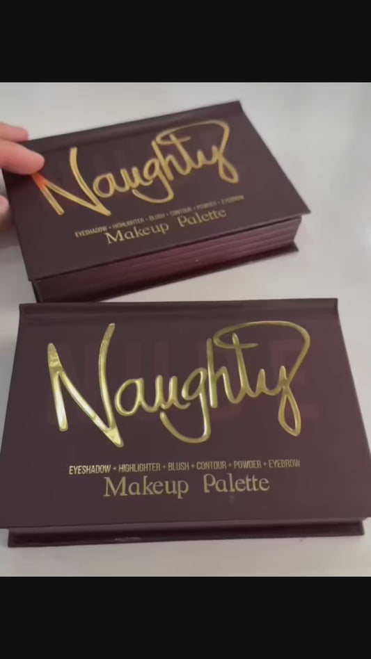 Naughty 4-Fold All-in-One Makeup Palette – Eyeshadow, Blush, Highlighter & Contour Kit