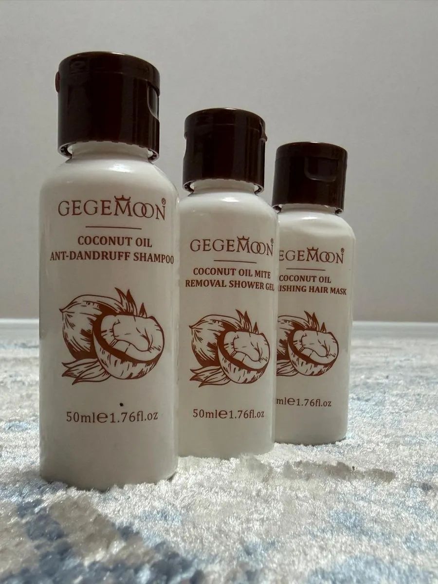 GegeMoon 3-In-1 Hair Care Travel Kit – Shampoo, Shower Gel & Hair Mask | Coconut & Perfume Variants | Hydrating & Nourishing Mini Travel Set JZCosmetics.com