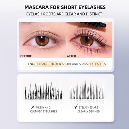 BOB Lengthening & Lush Mascara – Volumizing, Curling & Long-Lasting Smudge-Proof Formula for Defined, Fuller Lashes