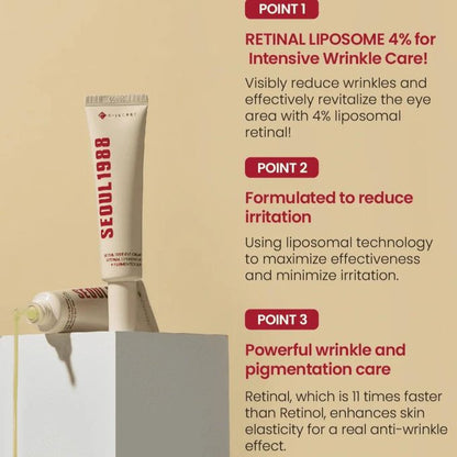 K-Secret Seoul 1988 Eye Cream 30ml | Retinal Liposome 4 + Fermented Bean JZ Cosmetics