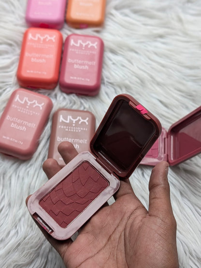 NYX Professional Makeup Buttermelt Blush 5g
Made in Taiwan 
8ps set JZ Cosmetics