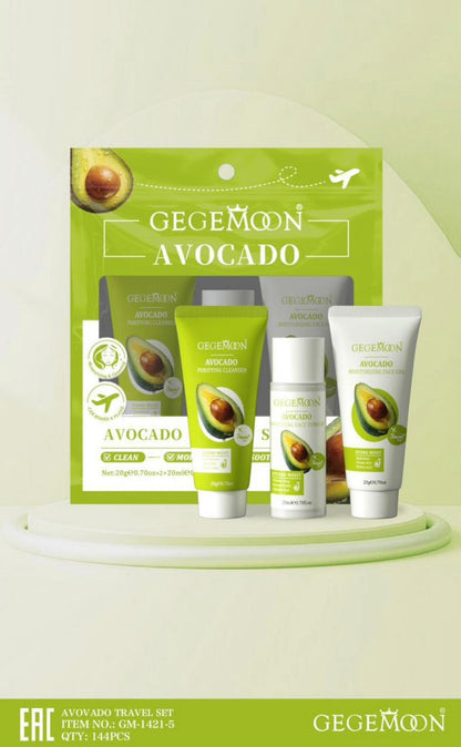 Gege Moon Skin Care Travel Set – 5pcs Whitening, Brightening & Hydrating Mini Skincare Kit