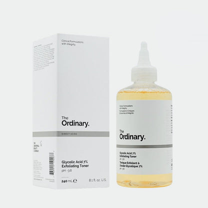 Glycolic Acid 7% Exfoliating Toning Solution 240ml | Skin Smoothing, Brightening & Radiance Boosting Toner JZ Cosmetics