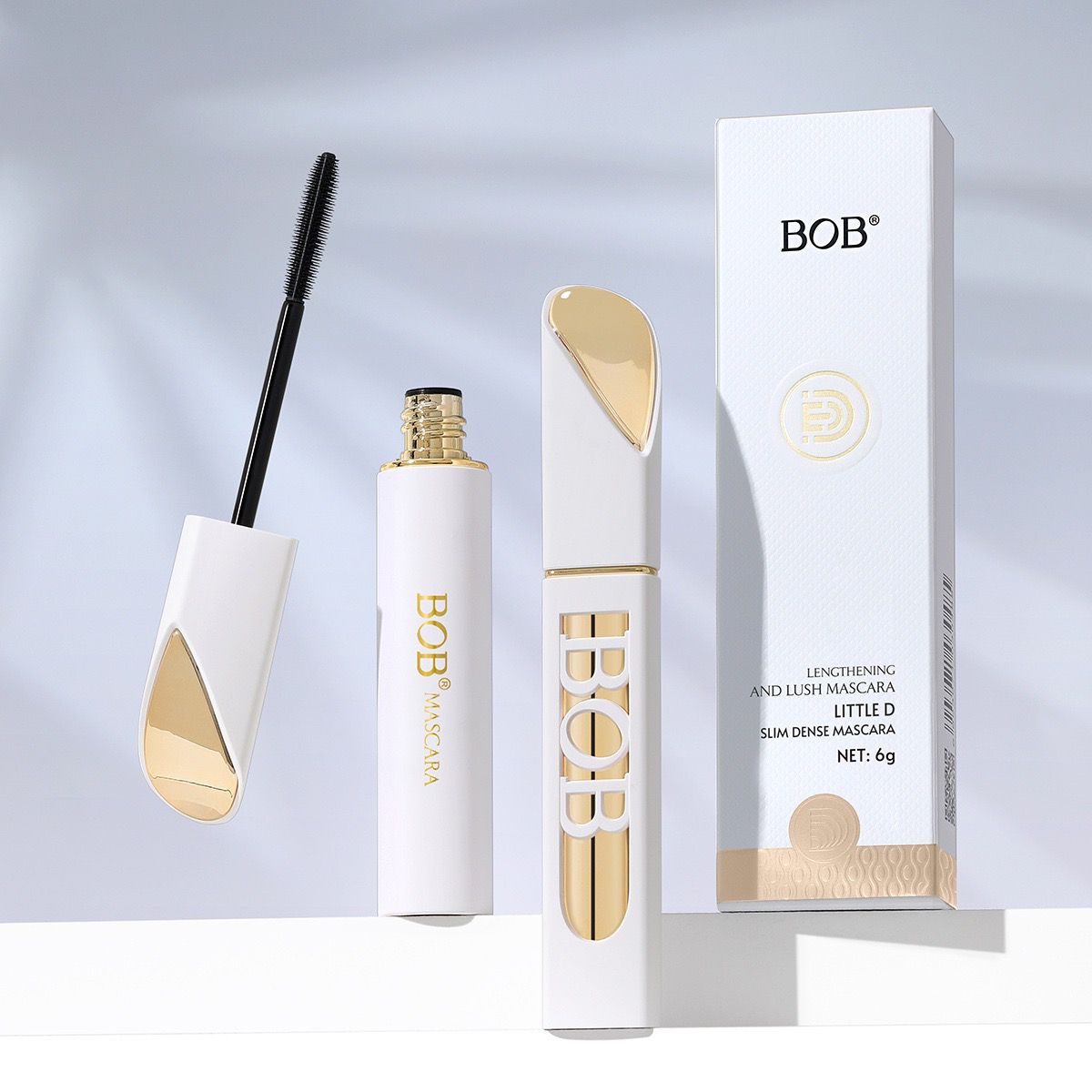 BOB Lengthening & Lush Mascara – Volumizing, Curling & Long-Lasting Smudge-Proof Formula for Defined, Fuller Lashes