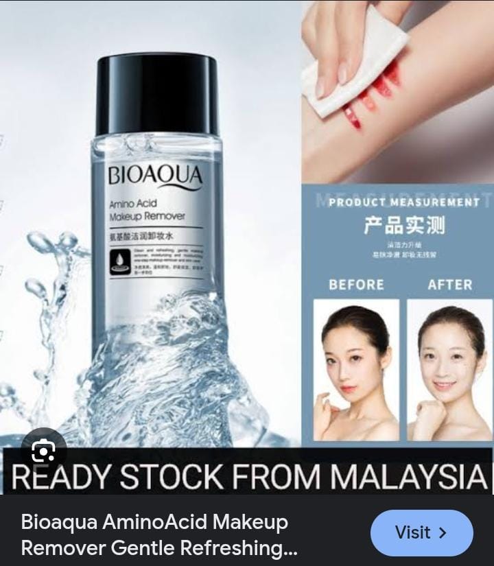 BIOAQUA Amino Acid Makeup Remover | Deep Cleansing & Hydrating Makeup Cleanser | Gentle on Skin – 120ml