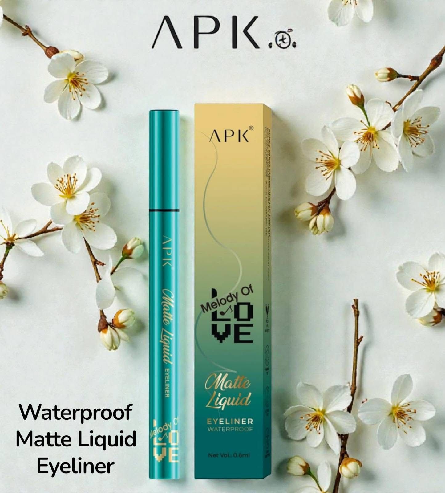 APK Melody of Love Liquid Eyeliner | Ultra-Black • Smudge-Proof • Waterproof • Long-Lasting Precision Tip