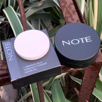 Note Luminous Silk Compact Powder | Anti-Oil, Smooth Matte Finish | Lightweight, Long-Lasting Face Powder JZ Cosmetics