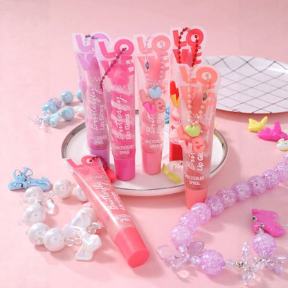 Huda Moji 6pcs Lip Gloss Set | Highly Pigmented, Shiny & Moisturizing Lip Gloss Collection | Smooth, Long-Lasting & Non-Sticky Formula