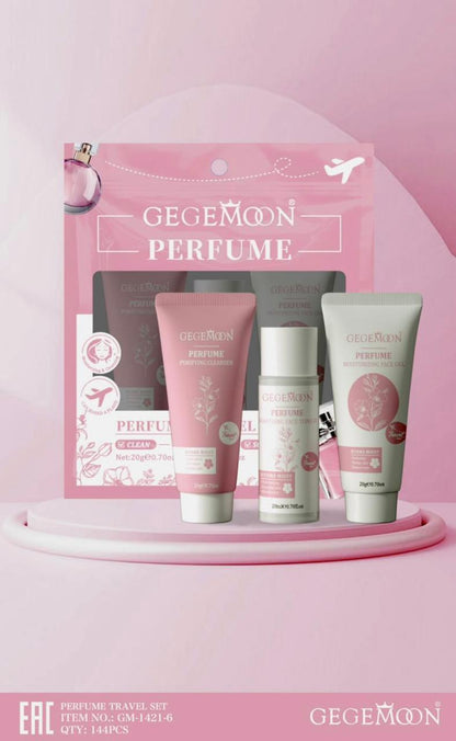 Gege Moon Skin Care Travel Set – 5pcs Whitening, Brightening & Hydrating Mini Skincare Kit