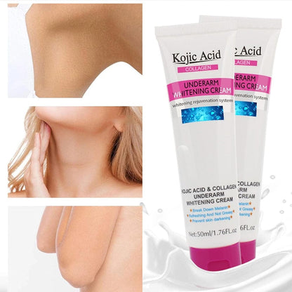 Kojic Acid Collagen Underarm Whitening Cream | Brightening, Smoothing & Dark Spot Removal