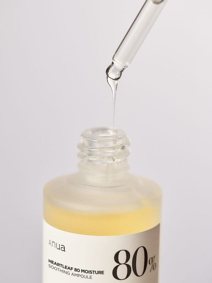 ANUA Heartleaf 80% Moisture Soothing Ampoule | Calming & Hydrating | Redness Relief | Lightweight Daily Skin Soother | 30ml | Made in Korea JZCosmetics.com