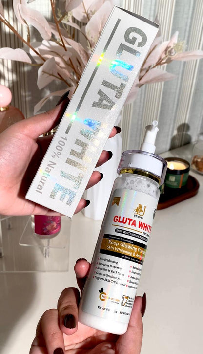 Gluta White Whitening Face Wash – Deep Cleansing, Skin Brightening & Glow Boost Formula | 100g