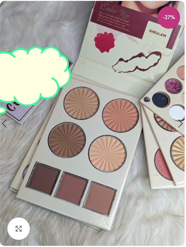 SHEGLAM Ember Rose 5-Fold Eyeshadow Palette – Highly Pigmented, Blendable Matte & Shimmer Shades | Perfect for Day & Night Looks