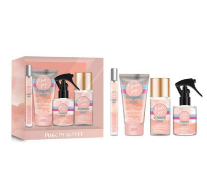 New 4pcs Fragrance & Body Care Set | Long-Lasting Scent | Perfume + Shower Gel + Body Lotion + Mist | Gift Set JZ Cosmetics