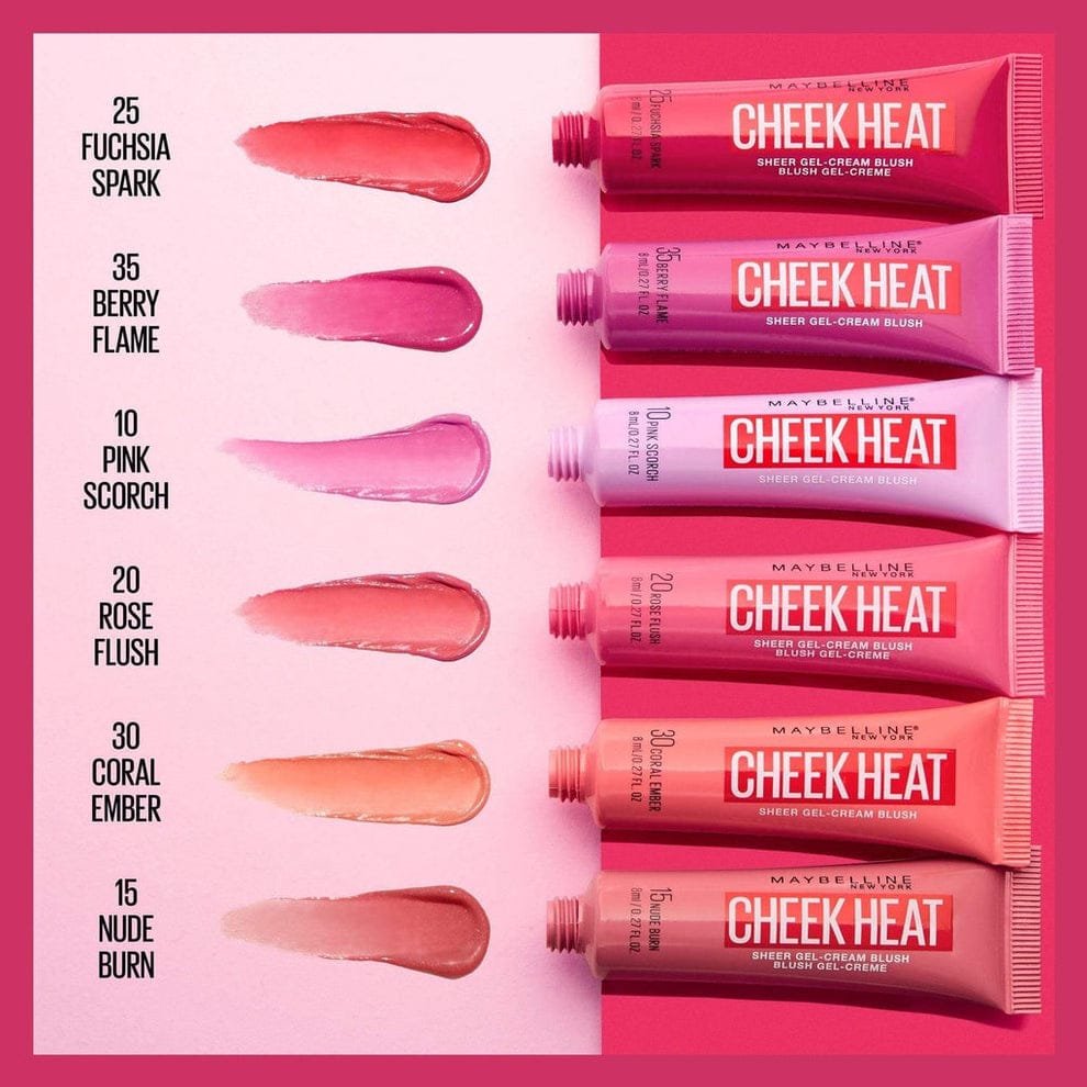 Cheek Heat Blush 4pcs Set | Cream-to-Powder Blush for Natural, Long-Lasting Glow | - JZ Cosmetics