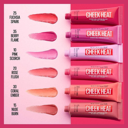 Cheek Heat Blush 4pcs Set | Cream-to-Powder Blush for Natural, Long-Lasting Glow | - JZ Cosmetics