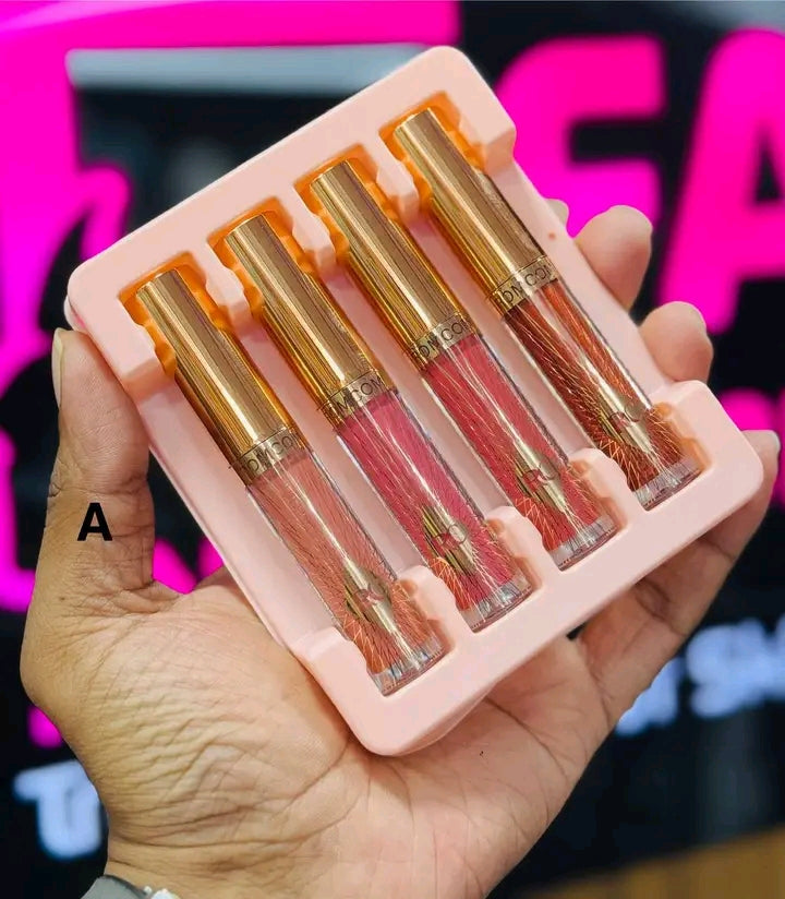 Romcom Beauty Never Stops Long Wear Liquid Lipstick Set | Ultra-Matte, Transfer-Proof & Waterproof | 3 Settings Available | Made in China JZ Cosmetics