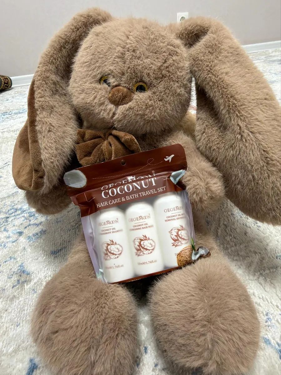 GegeMoon 3-In-1 Hair Care Travel Kit – Shampoo, Shower Gel & Hair Mask | Coconut & Perfume Variants | Hydrating & Nourishing Mini Travel Set JZCosmetics.com