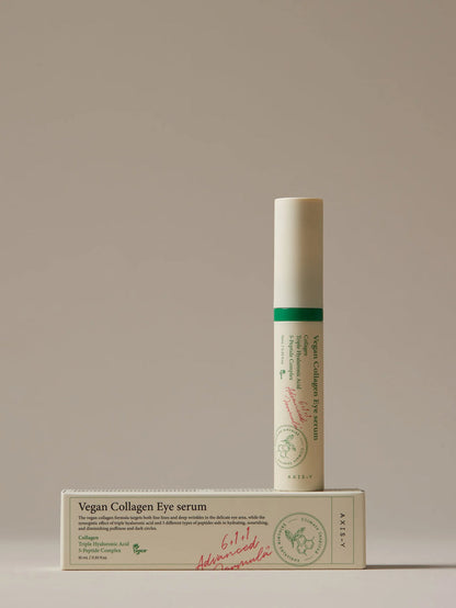 AXIS-Y Vegan Collagen Eye Serum 10ml | Anti-Aging, Brightening & Firming Under-Eye Treatment | Dark Circles & Fine Lines Care JZ Cosmetics