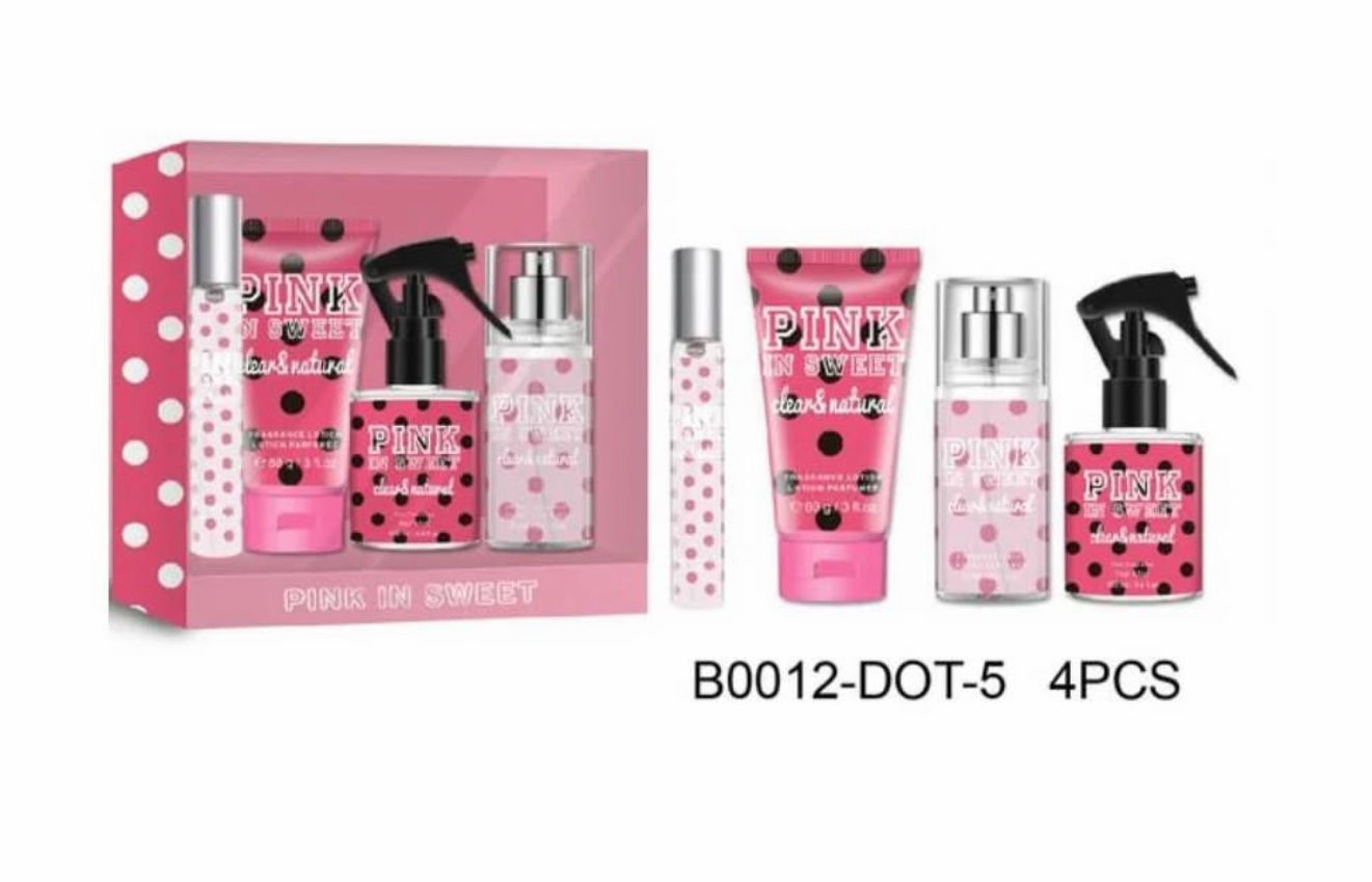 New 4pcs Fragrance & Body Care Set | Long-Lasting Scent | Perfume + Shower Gel + Body Lotion + Mist | Gift Set JZ Cosmetics