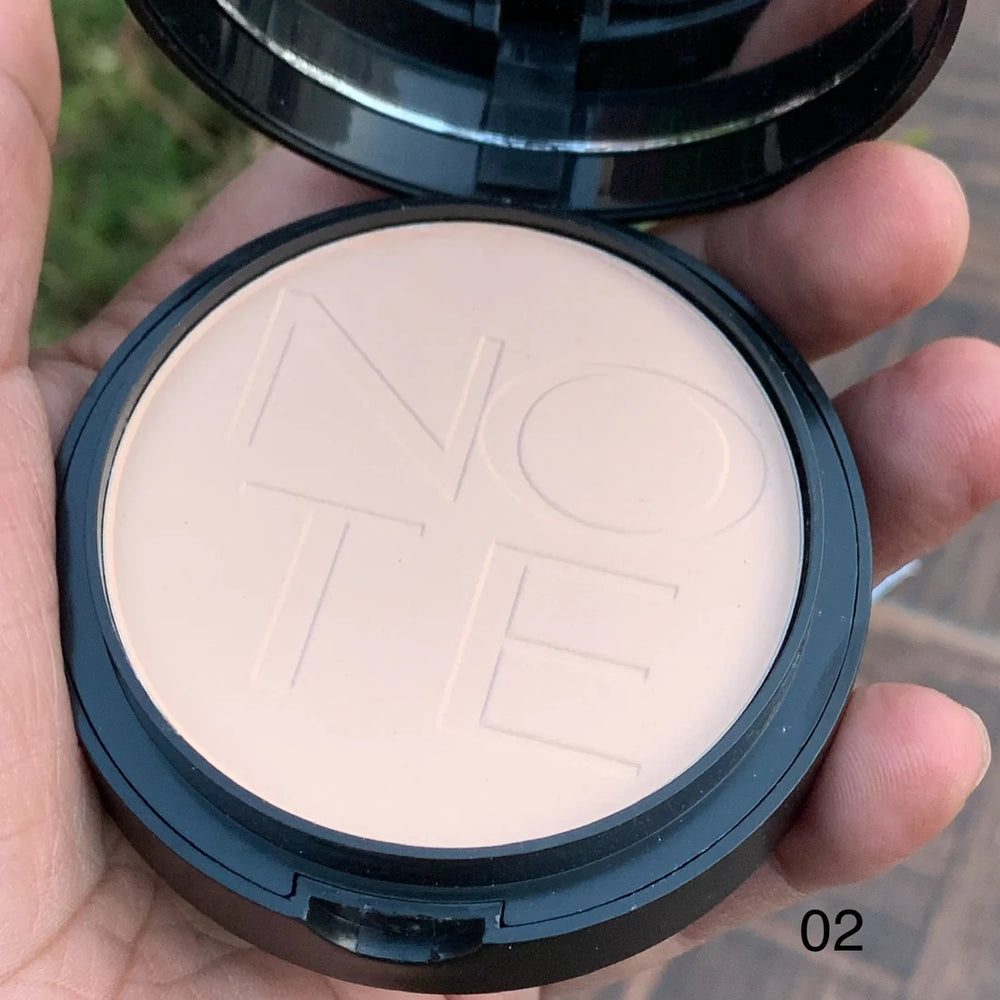 Note Luminous Silk Compact Powder | Anti-Oil, Smooth Matte Finish | Lightweight, Long-Lasting Face Powder JZ Cosmetics