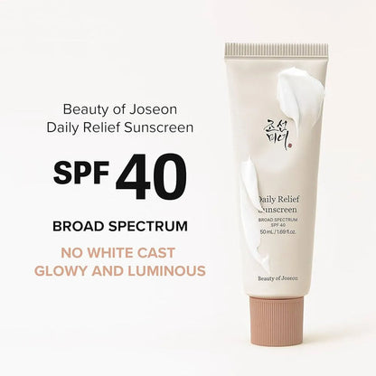 Beauty of Joseon Daily Relief Sunscreen Broad Spectrum SPF 40 50ml JZ Cosmetics