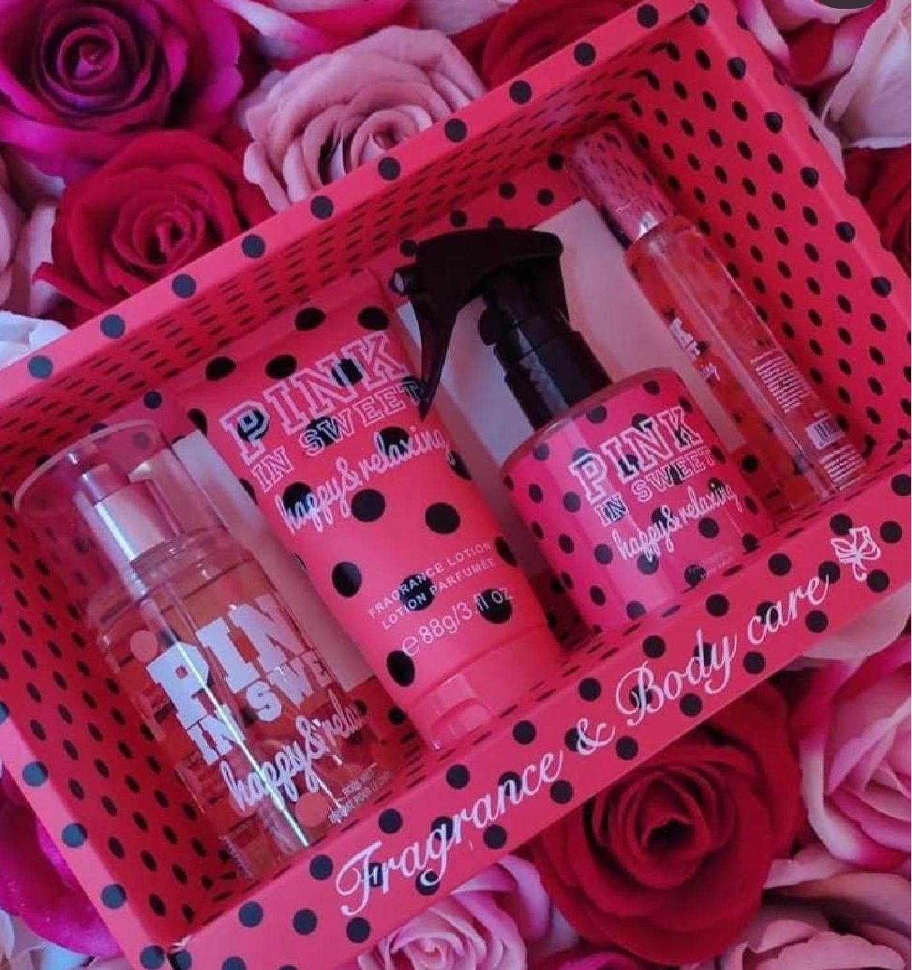 New 4pcs Fragrance & Body Care Set | Long-Lasting Scent | Perfume + Shower Gel + Body Lotion + Mist | Gift Set JZ Cosmetics