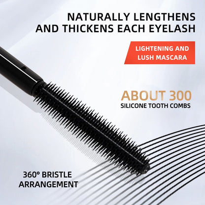 BOB Lengthening & Lush Mascara – Volumizing, Curling & Long-Lasting Smudge-Proof Formula for Defined, Fuller Lashes