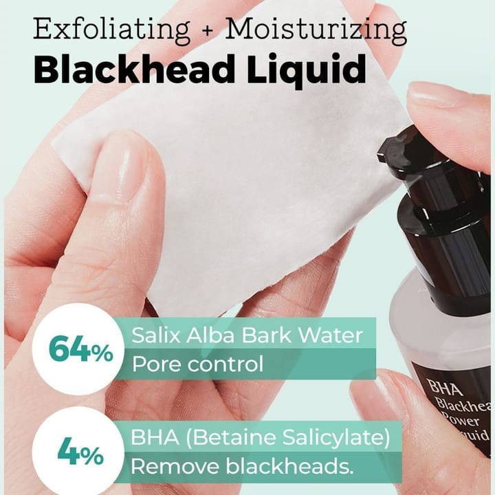 COSRX BHA Blackhead Power Liquid 100ml | 4% BHA Exfoliating Serum | Clears Blackheads, Minimizes Pores & Smooths Skin JZ Cosmetics