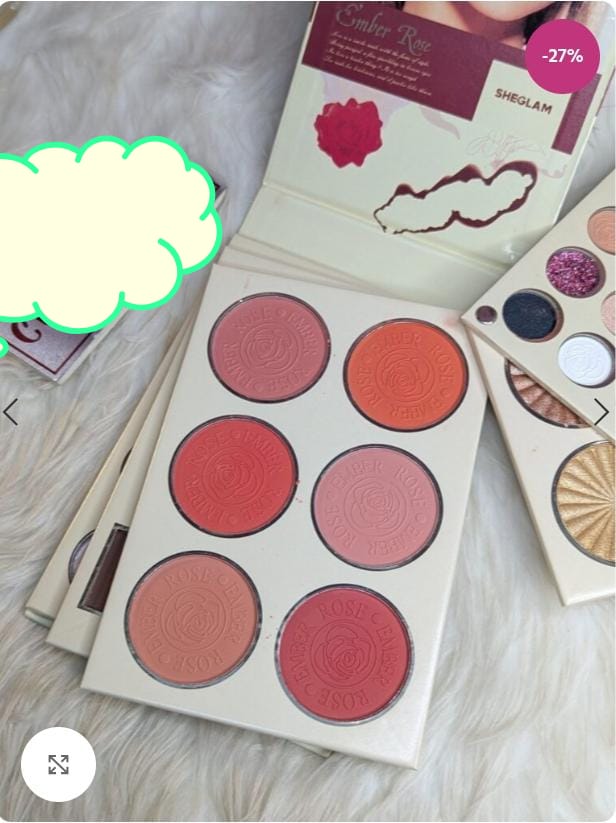 SHEGLAM Ember Rose 5-Fold Eyeshadow Palette – Highly Pigmented, Blendable Matte & Shimmer Shades | Perfect for Day & Night Looks