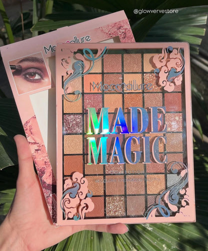 Mocallure Made Magic 48-Color Eyeshadow Palette | Highly Pigmented Matte, Shimmer & Glitter Shades | Versatile for Daily, Party & Bridal Looks